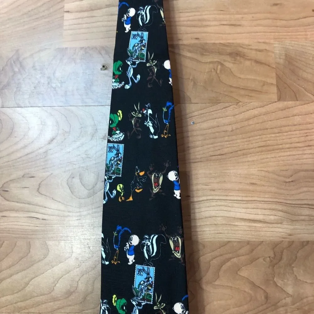 Vintage Looney Tunes Stamp Collection 1997 Tie USPS New Without Tags